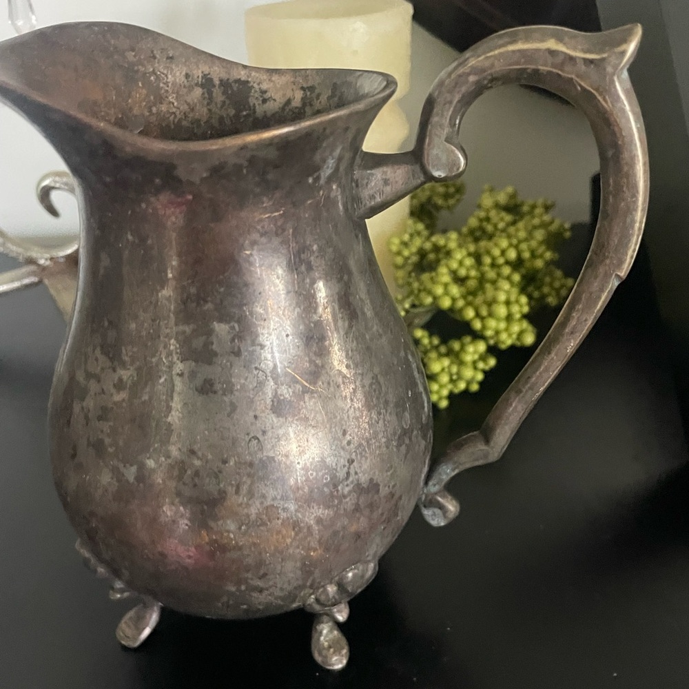 Antique Ornate Silver plated Pitcher international silver company